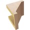 Ekena Millwork 5"W x 5"D x 5"H Wide Burlington Rough Cedar Woodgrain TimberThane Corbel, Primed Tan CORUR05X05X05BURRCPR - alternate 6